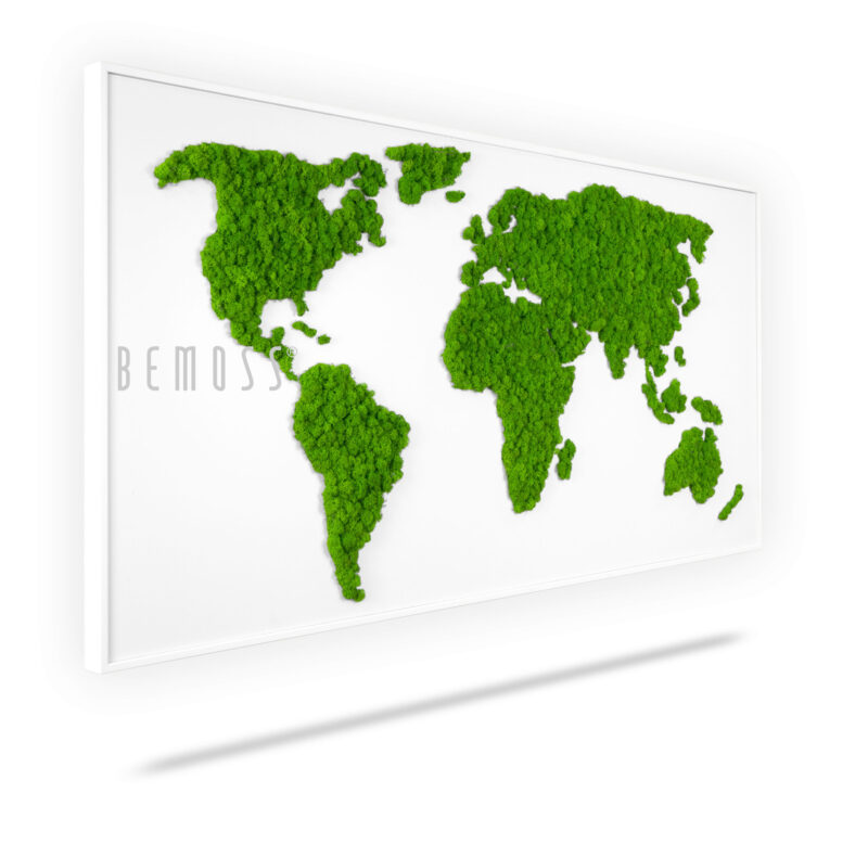 Mapas del mundo (de musgo)