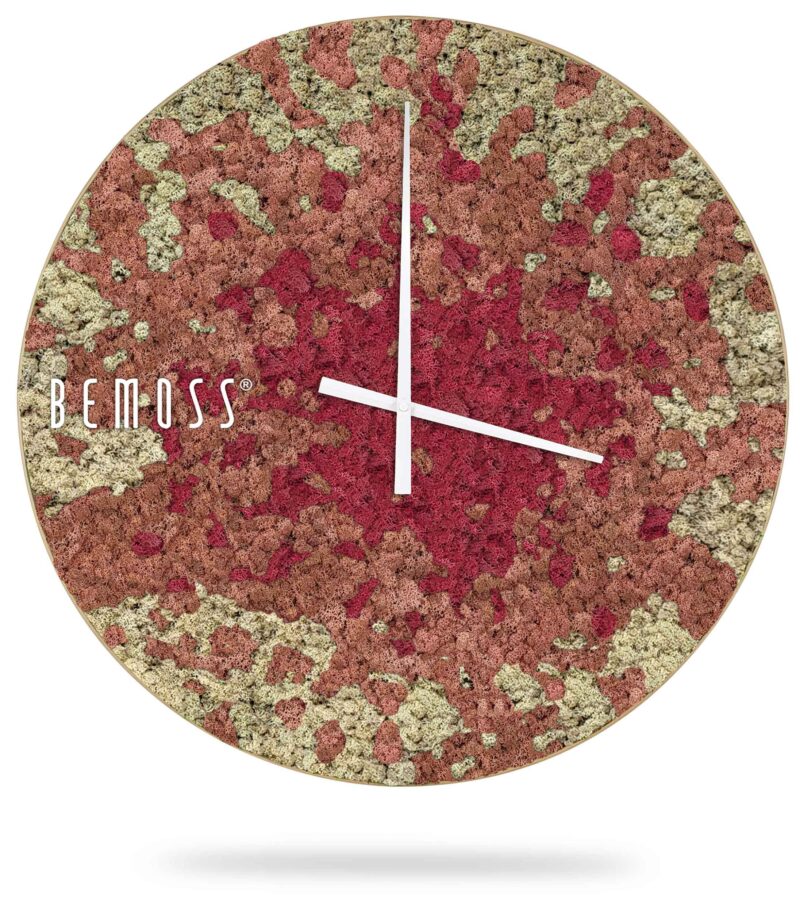 Reloj de musgo BEMOSS® SPLASH Pink