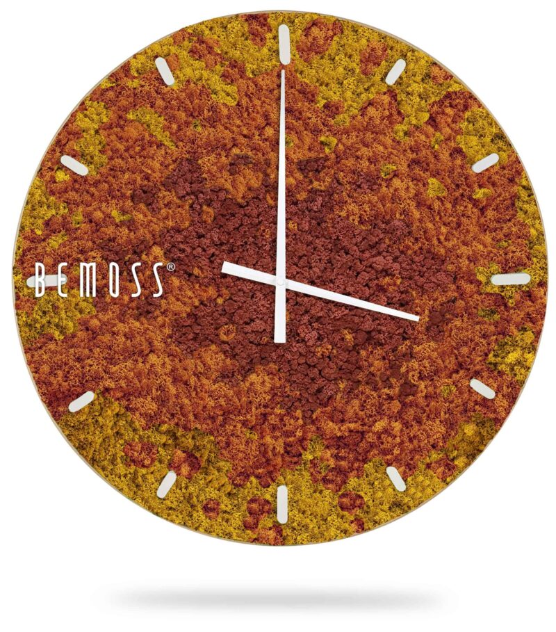 Reloj de musgo BEMOSS® SPLASH Sienna con esfera