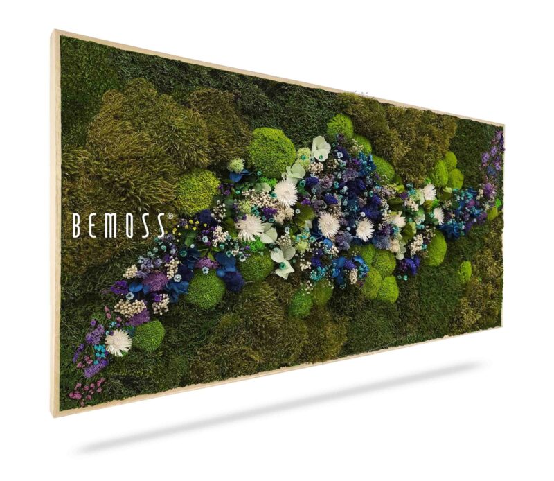 Cuadro de musgo PLANTAS Acebo BLUE