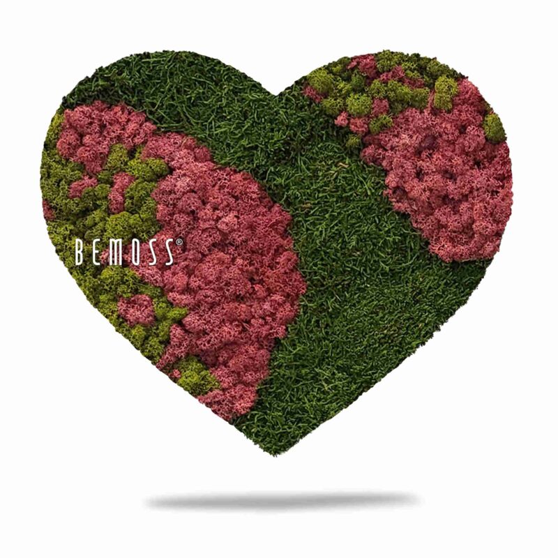 Corazones de musgo BEMOSS® ORTHO BURGUNDY