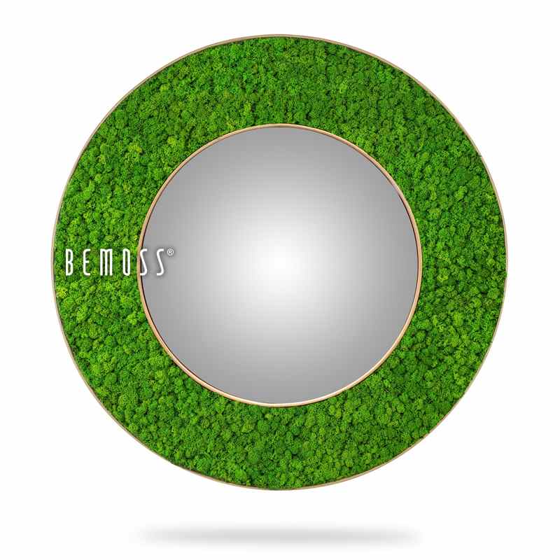 Espejo redondo MUSGO DE ISLANDIA mono GREEN