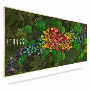Cuadro de musgo PLANTAS Acebo