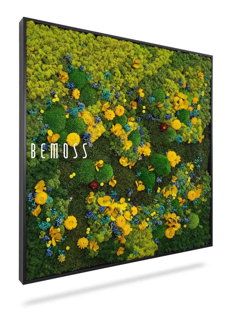 Cuadros florales (de musgo)