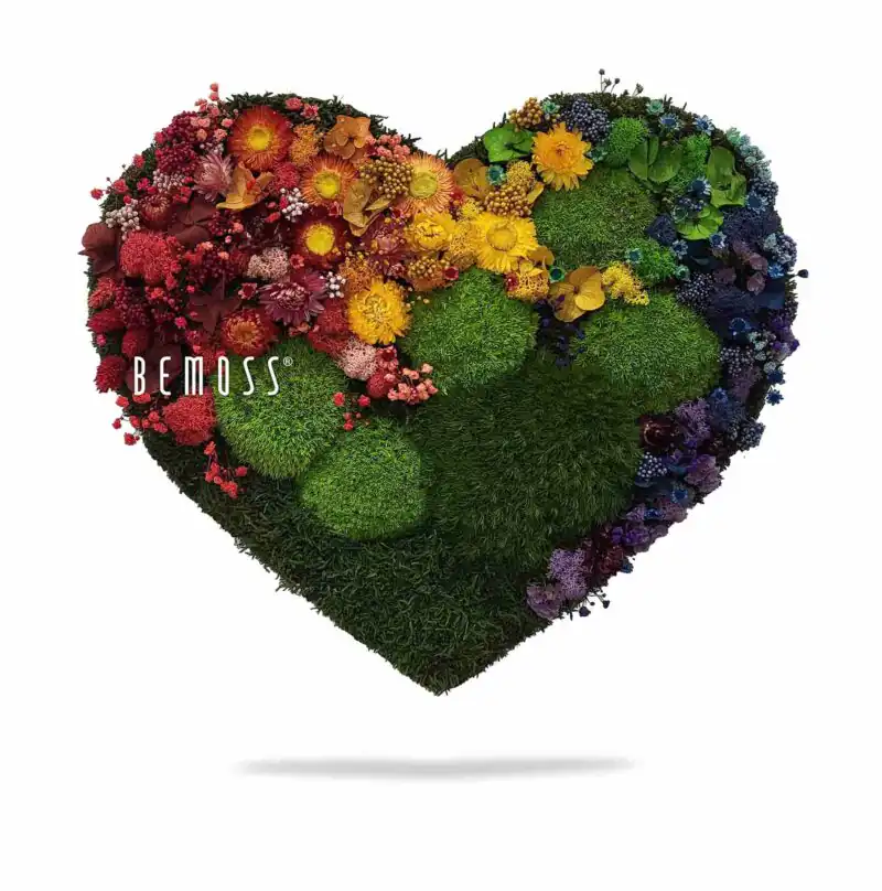 Corazones de musgo